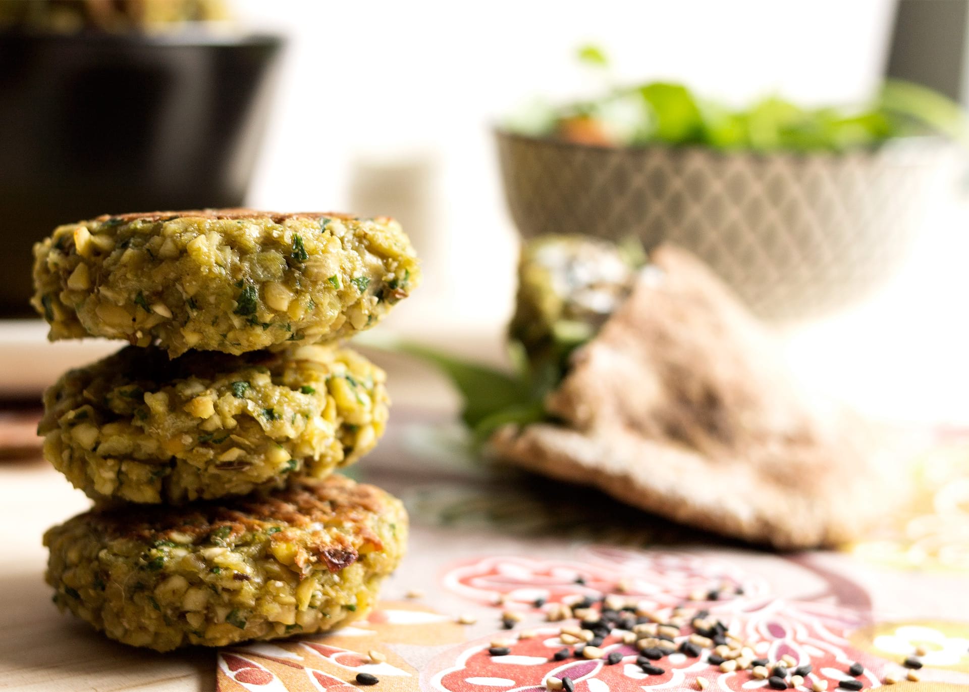 falafel o croqueta de garbanzos