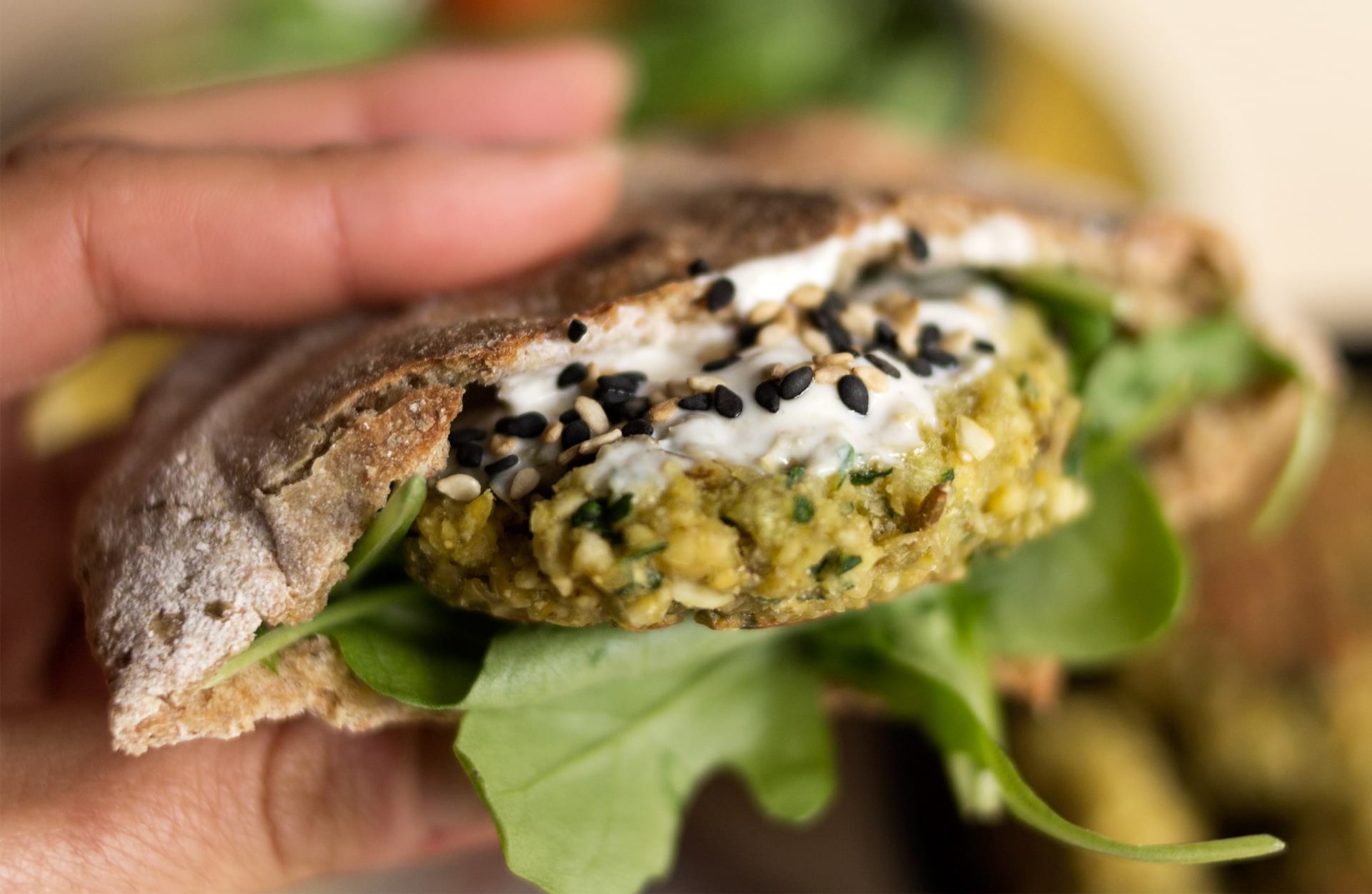 falafel en pan de pita