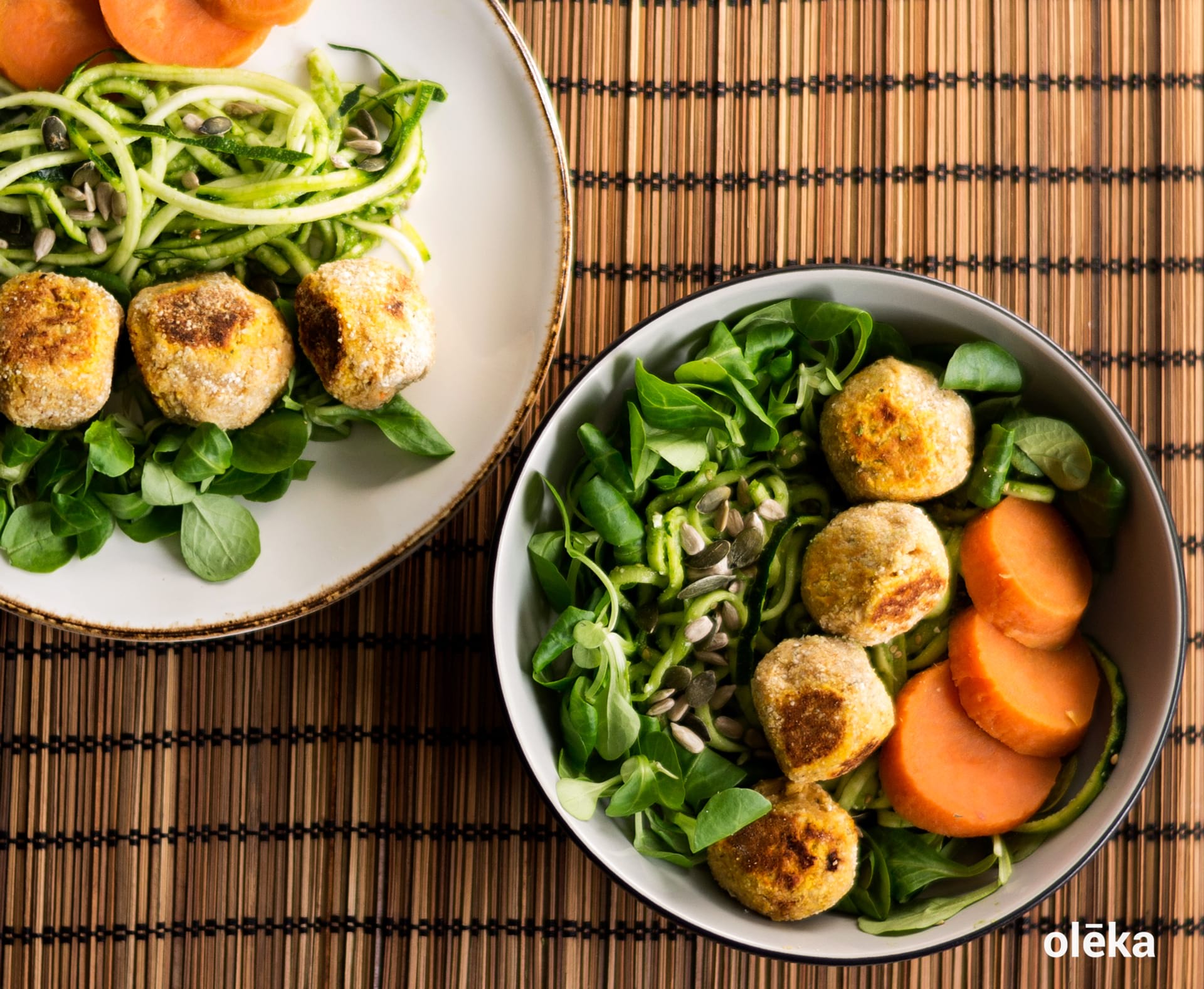 Albóndigas de calabaza, garbanzo y cebada