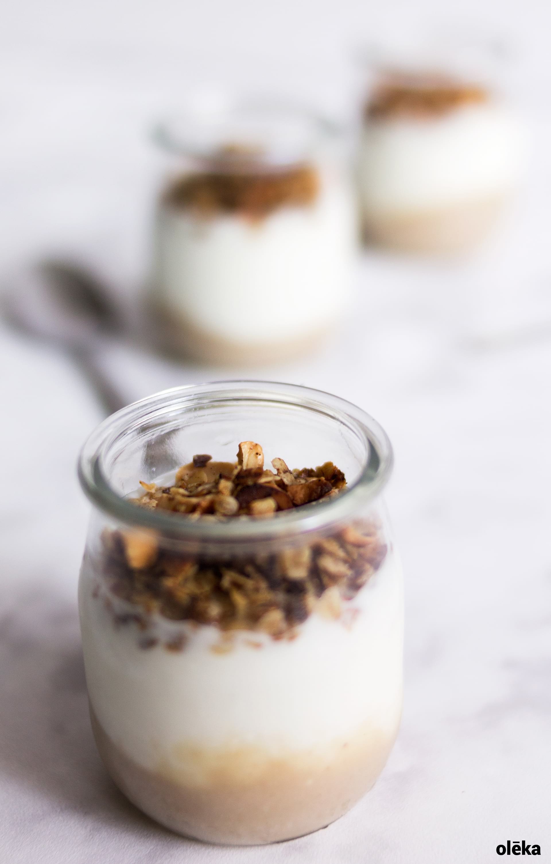crema de castanas con yogur y avena